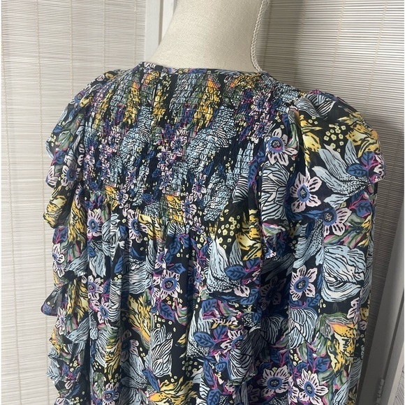 Cinq A Sept Harriet Floral Blouse Multi Size XS - Picture 6 of 8